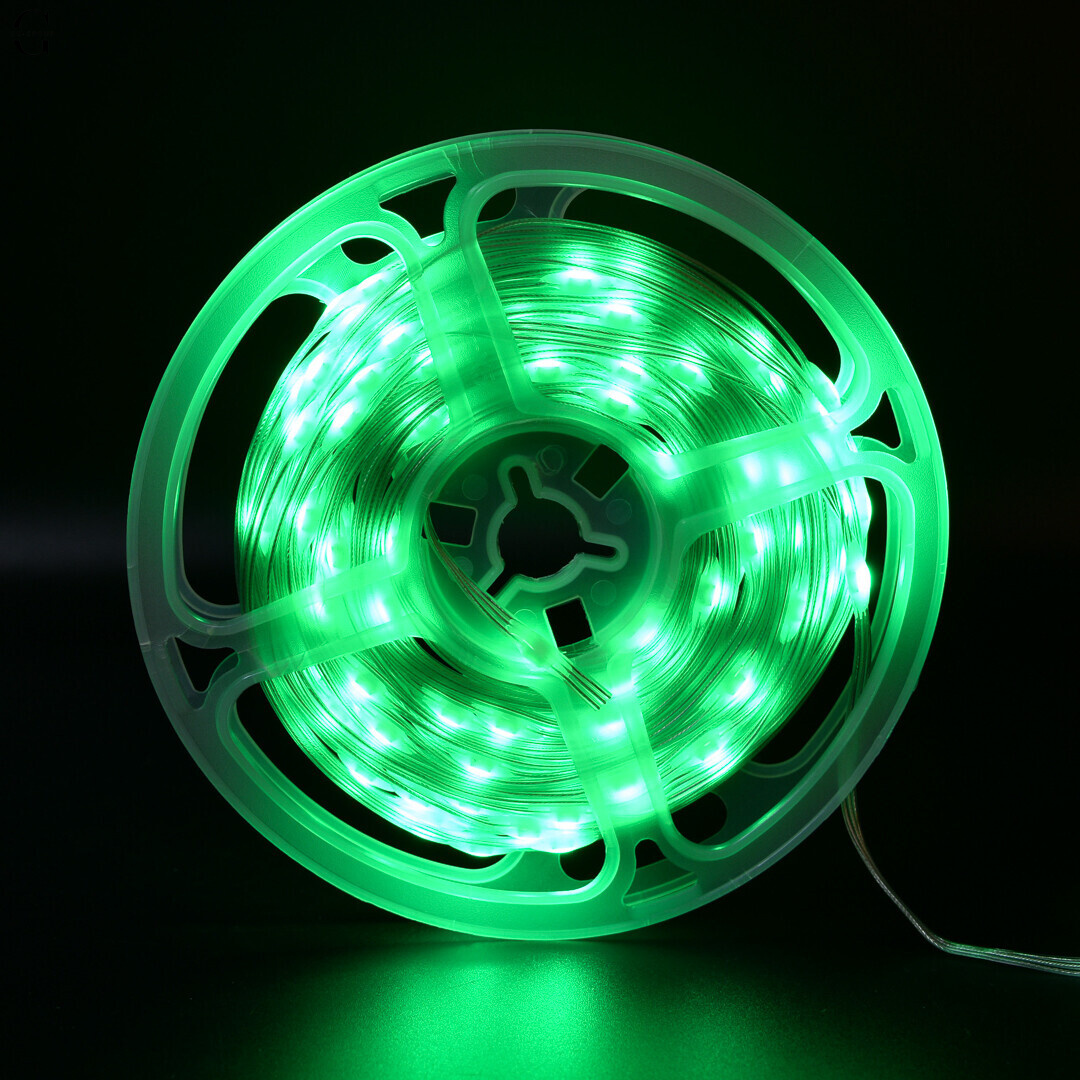 Світлодіодна гірлянда-стрічка RGB — 10 метрів, 100 діодів, USB (без адаптера), пульт + мобільний додаток
